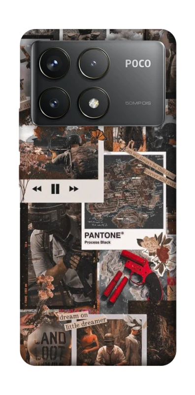 Чохол на Xiaomi Poco F6 Pro PUBG Collage фото 1 з 1