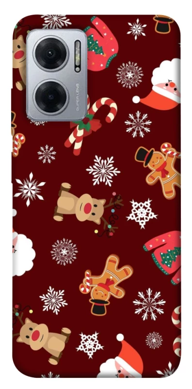 Чехол на Xiaomi Redmi Note 11E Новогодний v6 фото 1 из 1