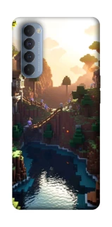 Чехол на Oppo Reno 4 Pro Minecraft sunset фото 1 из 1