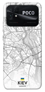 Чохол на Xiaomi Poco C40 Kiev white map фото 1 з 1