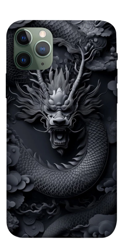 Чехол на Apple iPhone 11 Pro (5.8") black dragon фото 1 из 1