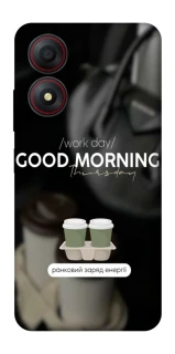 Чехол на ZTE Blade A34 4G Thursday coffee фото 1 из 1