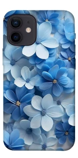 Чехол на Apple iPhone 12 mini (5.4") Синие цветы фото 1 из 1