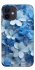 Чехол на Apple iPhone 12 mini (5.4") Синие цветы фото 1 из 1