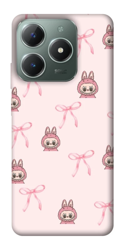 Чохол на Realme C61 Pink bows and Labubus фото 1 з 1
