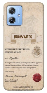 Чехол на Motorola Moto G84 The Hogwarts acceptance letter фото 1 из 1