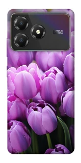 Чехол на ZTE Blade A36 Фиолетовые тюльпаны фото 1 из 1