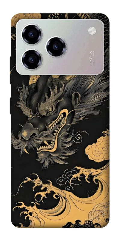 Чехол на ZTE Blade A76 gold dragon фото 1 из 1