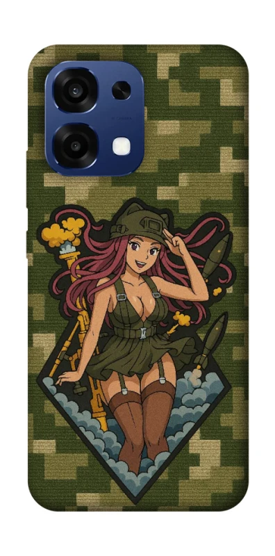 Чохол на Oppo A6 Pro 4G/5G Military Waifu фото 1 з 2
