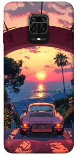 Чехол на Xiaomi Redmi Note 9s / Note 9 Pro / Note 9 Pro Max Porsche at sunset фото 1 из 1