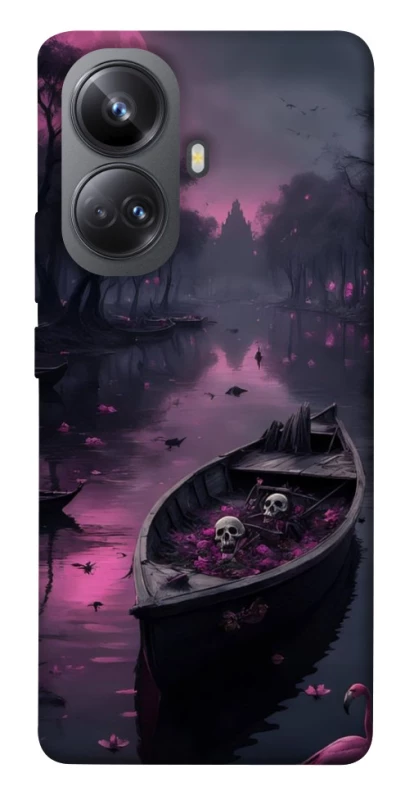 Чехол на Realme 10 Pro+ Boat and flamingo фото 1 из 1