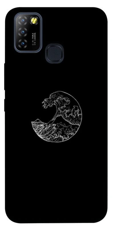 Чохол на Infinix Hot 10 Lite Black tsunami фото 1 Чохол на Infinix Hot 10 Lite Black tsunami фото 1 з 1