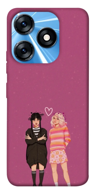 Чохол на TECNO Spark 10 Raven & Rainbow Wednesday фото 1 з 1