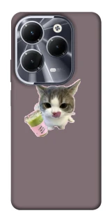 Чохол на Infinix Hot 40 Pro cat matcha фото 1 з 1