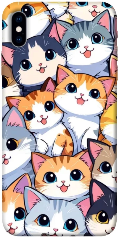 Чехол на Apple iPhone X (5.8") Cute Cat v2 фото 1 из 1