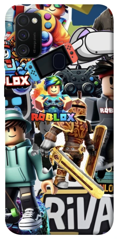 Чохол на Samsung Galaxy M21 Roblox collage ver.1 фото 1 з 1