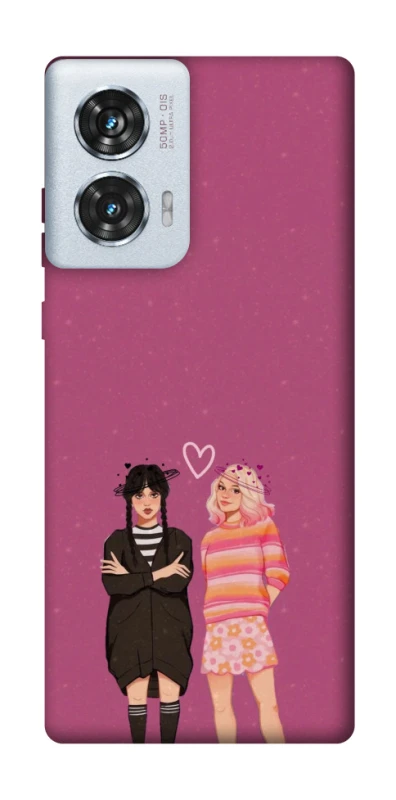 Чохол на Motorola Edge 50 Fusion Raven & Rainbow Wednesday фото 1 з 1