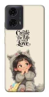 Чехол на Motorola Moto G24 Create the life you love фото 1 из 1