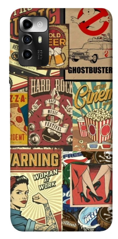 Чохол на ZTE Blade A72 Retro collage ver.2 фото 1 з 1