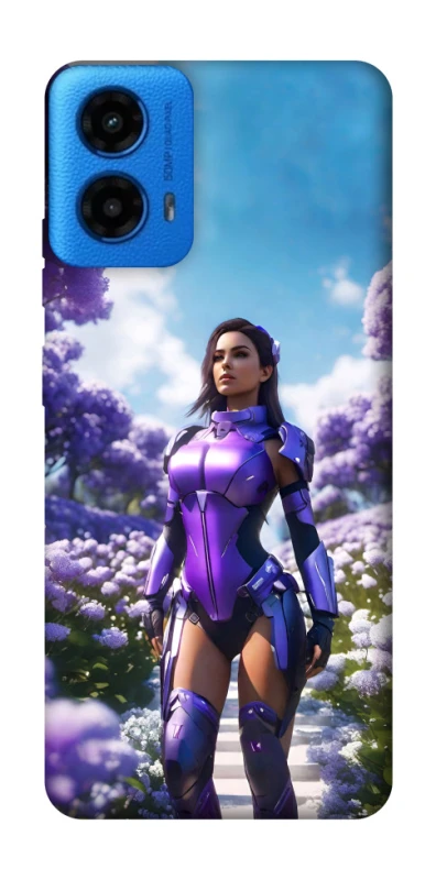 Чохол на Motorola Moto G45 Cyber space girl ver.4 фото 1 з 1