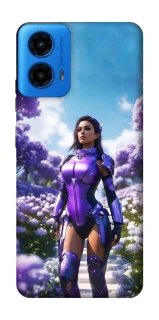 Чехол на Motorola Moto G45 Cyber space girl ver.4 фото 1 из 1