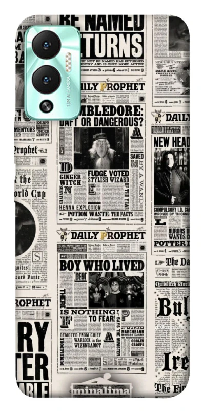 Чохол на Infinix Hot 12 Play Harry Potter newspaper фото 1 з 1