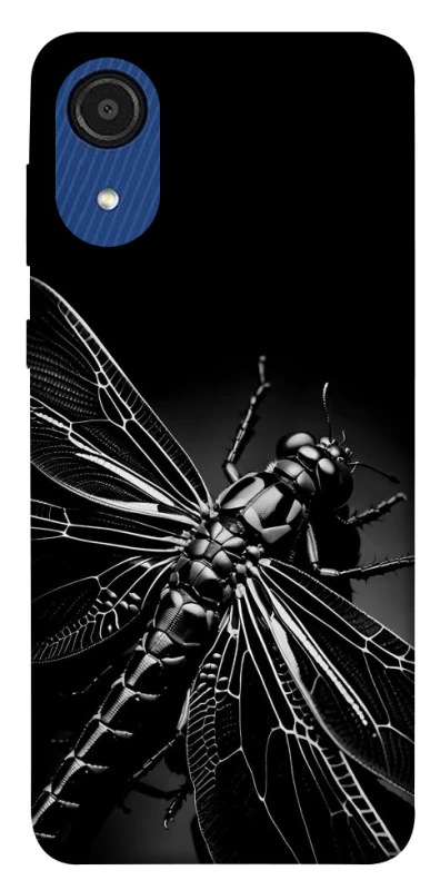 Чехол на Samsung Galaxy A03 Core Black dragonfly фото 1 из 1