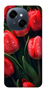 Чохол на TECNO Spark Go 1 Червоні тюльпани фото 1 Чохол на TECNO Spark Go 1 Червоні тюльпани фото 1 з 1