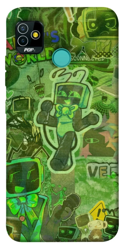 Чохол на TECNO POP 5 Dandysworld tv green theme фото 1 з 1