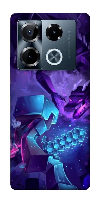 Чохол на Infinix Note 40 Pro 4G Minecraft dragon фото 1 з 1