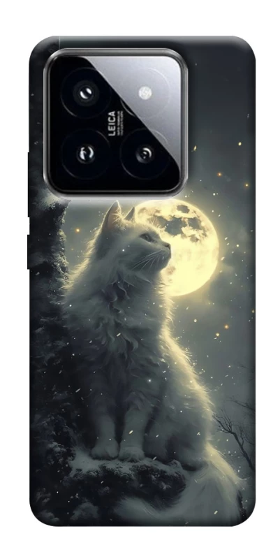 Чехол на Xiaomi 14 Pro Кот под луной фото 1 из 1