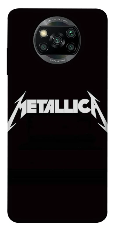 Чехол на Xiaomi Poco X3 NFC / Poco X3 Pro Metallica logo фото 1 Чехол на Xiaomi Poco X3 NFC / Poco X3 Pro Metallica logo фото 1 из 1