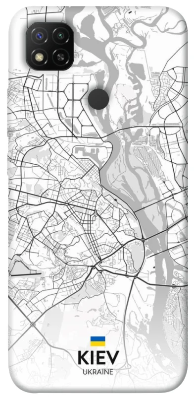 Чехол на Xiaomi Redmi 9C Kiev white map фото 1 из 1