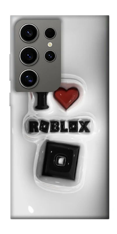 Чохол на Samsung Galaxy S24 Ultra I love Roblox фото 1 з 1