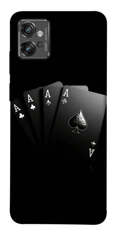 Чохол на Motorola Moto G32 Black Cards фото 1 з 1