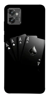 Чехол на Motorola Moto G32 Black Cards фото 1 из 1