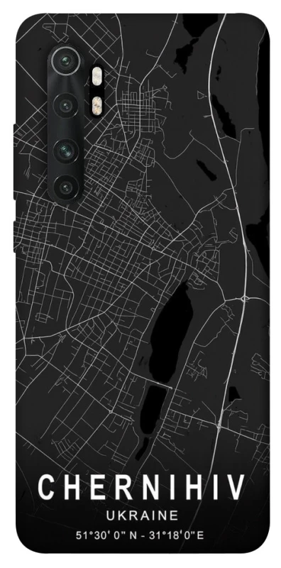 Чохол на Xiaomi Mi Note 10 Lite Chernihiv map фото 1 з 1