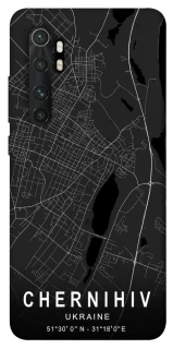 Чохол на Xiaomi Mi Note 10 Lite Chernihiv map фото 1 з 1