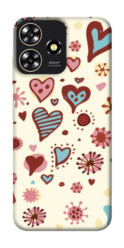Чохол на ZTE Blade A73 4G Pretty hearts фото 1 з 1