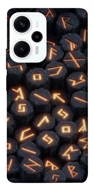 Чехол на Xiaomi Poco F5 / Note 12 Turbo Огненые руны фото 1 из 1