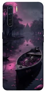 Чохол на Oppo A91 Boat and flamingo фото 1 з 1