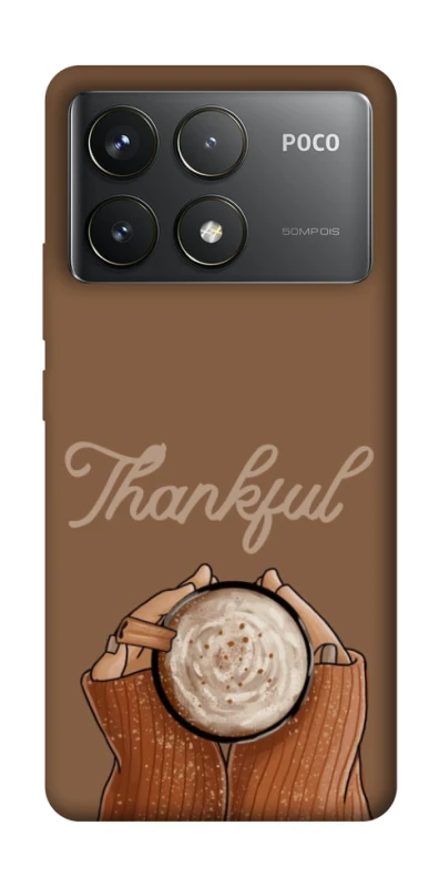 Чохол на Xiaomi Poco F6 Pro Thankful coffee фото 1 з 1