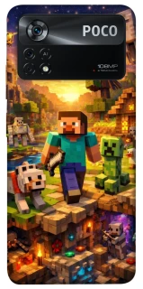 Чохол на Xiaomi Poco X4 Pro 5G Minecraft v6 фото 1 з 1