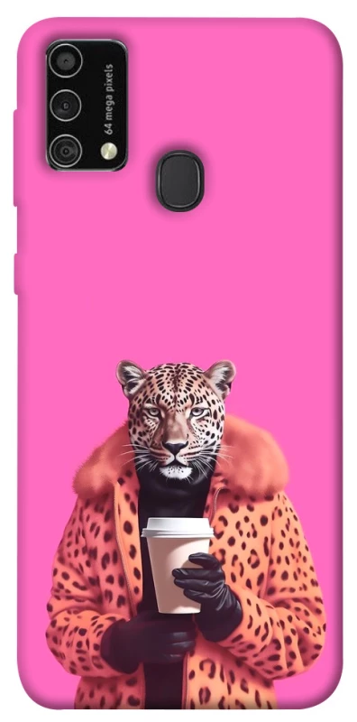 Чехол на Samsung Galaxy M21s Леопард с кофе фото 1 из 1