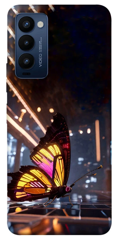 Чехол на TECNO Camon 18 Cyber butterfly фото 1 из 1