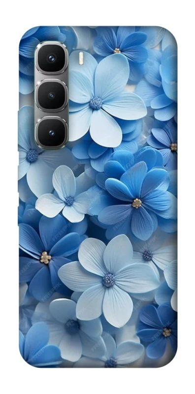 Чехол на Infinix Hot 60 Pro Синие цветы фото 1 из 1