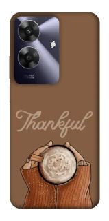 Чехол на Realme Note 60 Thankful coffee фото 1 из 1