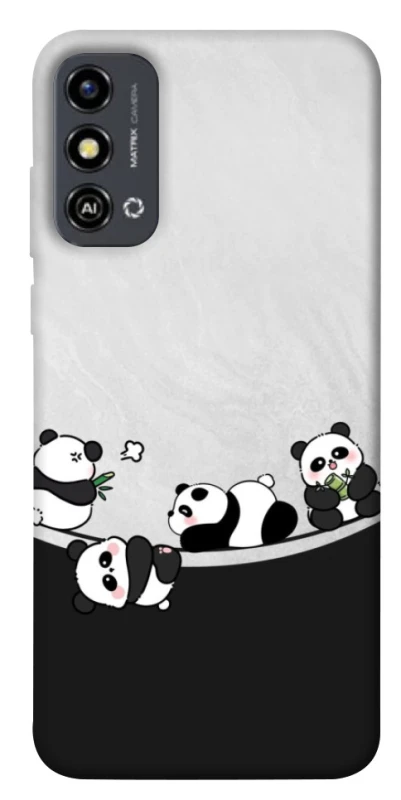 Чохол на ZTE Blade A53 Four pandas фото 1 з 1