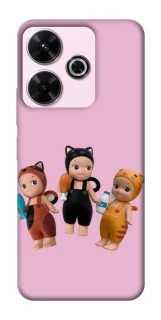 Чехол на Xiaomi Poco M6 4G Cat Cafe Trio фото 1 из 1