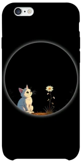 Чехол на Apple iPhone 6/6s (4.7") Cat and flower фото 1 из 1